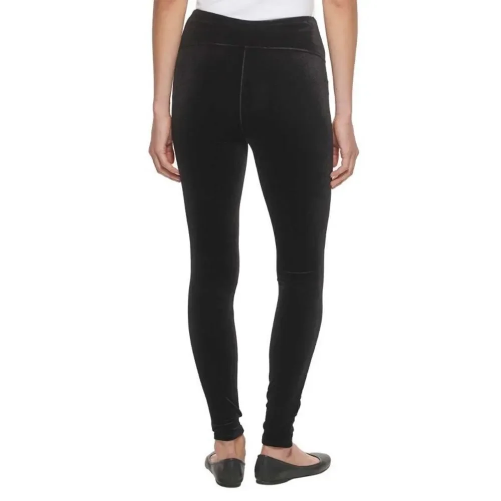 Andrew Marc Ladies' Velvet Legging, Black